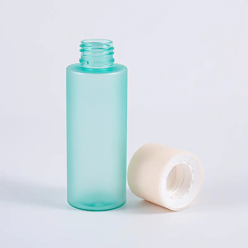 Úsáid Bia Agus Cógaisíochta Buidéal Plaisteacha PET 100ml Le Cap Scriú