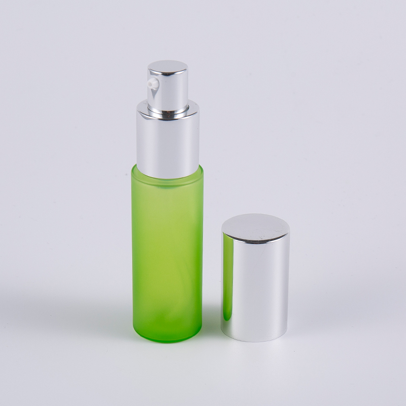 Sioc glas 20ml 30ml PET PETG buidéal cruinn lotion balla tiubh le caidéal