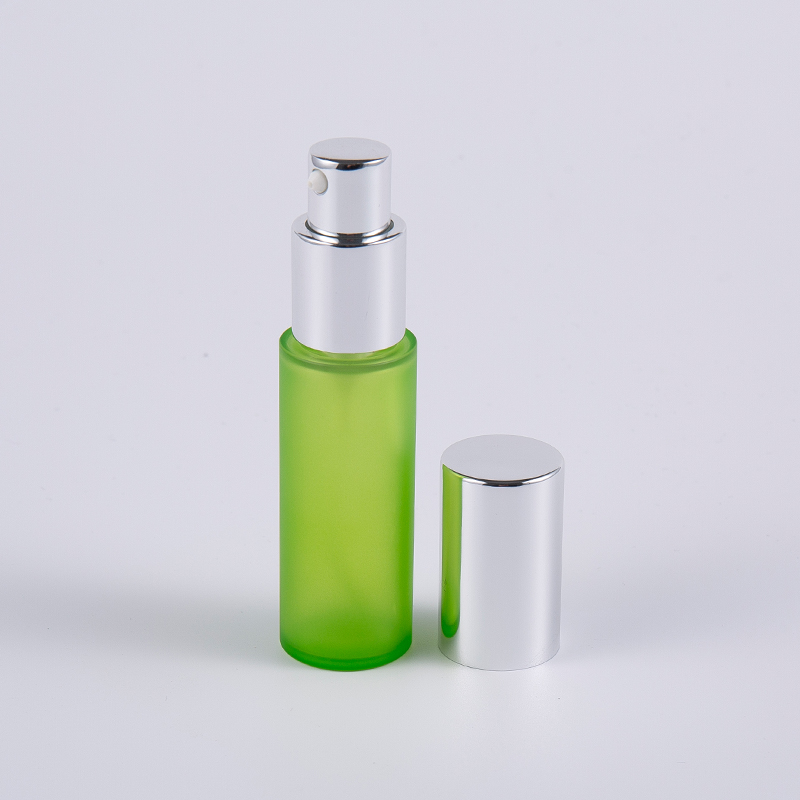 Sioc glas 20ml 30ml PET PETG buidéal cruinn lotion balla tiubh le caidéal