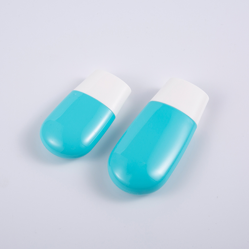 Taisteal Éicea-Chairdiúil Riachtanach 30ml & 50ml Buidéal Grianscéithe Gorm Corpoideachais