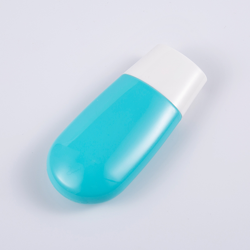 Taisteal Éicea-Chairdiúil Riachtanach 30ml & 50ml Buidéal Grianscéithe Gorm Corpoideachais
