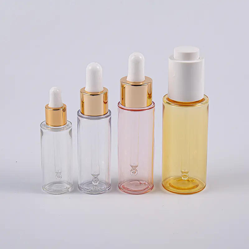 Úsáid taistil 10ml 20ml 30ml 50ml caol PETG Lotion Buidéal Le Caidéal